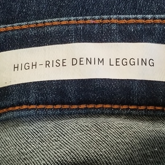 Pilcro and The Letterpress by Anthropologie High Rise Denim Leggings Size 28 - Picture 14 of 16